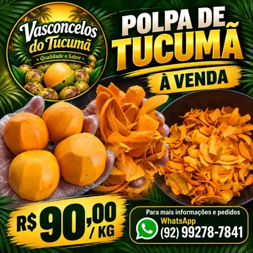 Polpa de tucumã  90 reais o kg 