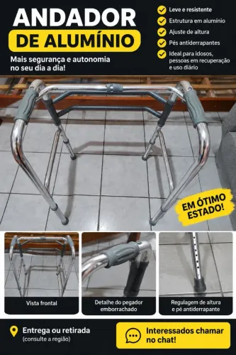 Andador de alumínio