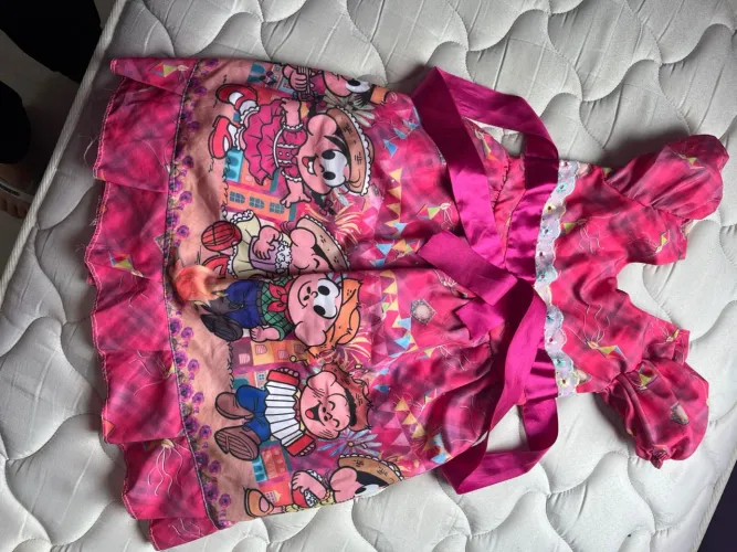 Vestido de festa junina infantil 