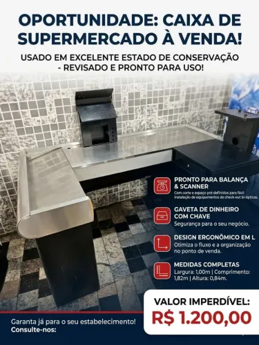 Caixa de supermercado e mercearia