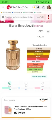 Eliana Shine Jequiti Feminino