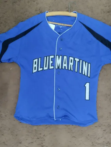 Camisa de beisebol blue Martini 