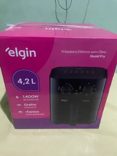 Fritadeira Elétrica Air Fryer Quad Fry Elgin 4,2 L, 1400w Preto