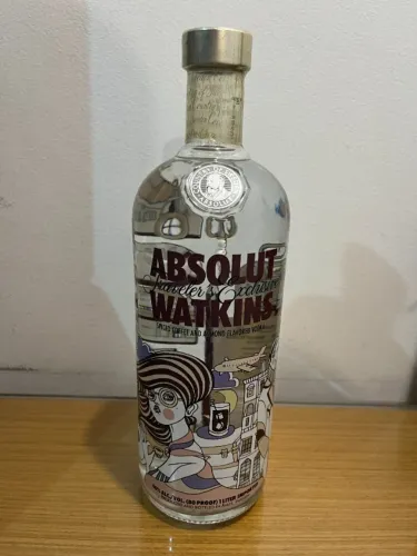 Garrafa Absolut Watkins Edição Limitada 1 Litro - Importada