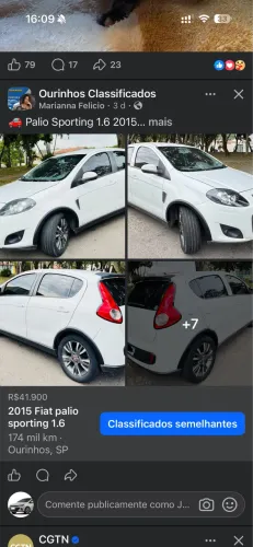 Fiat Palio Sporting 1.6 Flex 16V 5P 2015