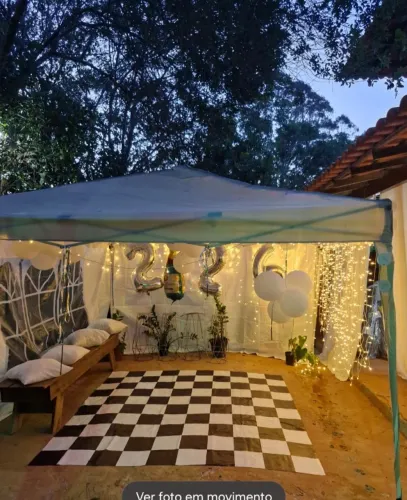 Mesa que vira banco e tenda 3 x3 usados