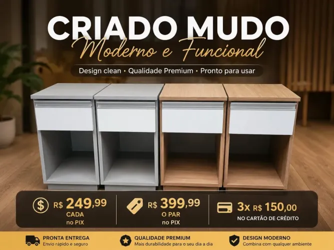 Criado mudo/mesa de cabeceira