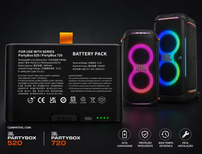Bateria JBL Boombox 4/ Partybox 520 / 720