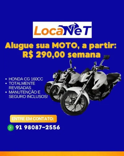 PROMOÇÃO - Honda CG 160 Branca 2021 - Ideal p/ Aplicativo - ALUGUE
