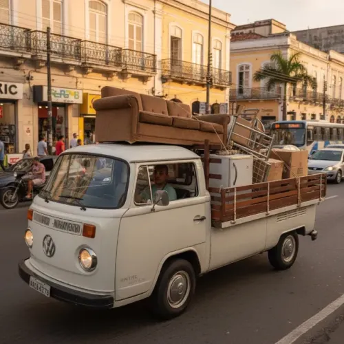 Frete para mudança e transporte de cargas em Bangu, Campo Grande e Realengo.