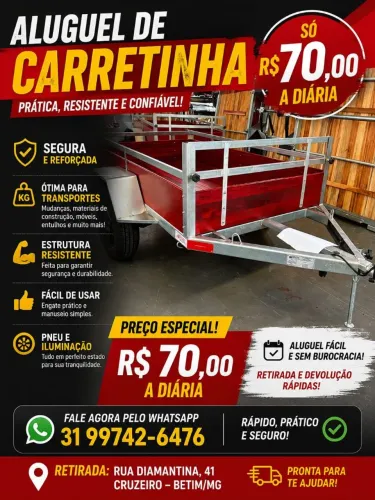 Aluguel de carretinha