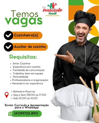 Vaga de Trabalho - Cozinheiro(a)