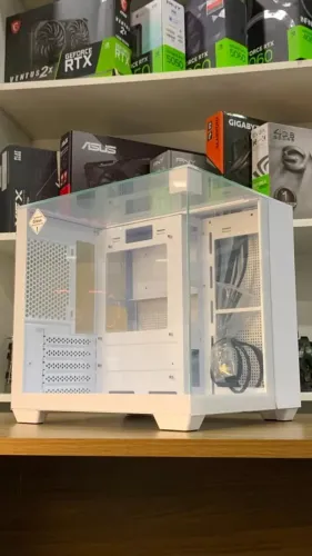 Gabinete NOVO Gamer K-Mex Visão Infinita 2 - Micro Atx - Branco