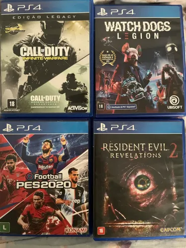 Vendo esses jogos de ps4 