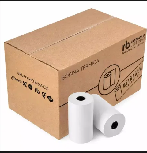 Bobina térmica 80x40 branca caixa com 30 rolos