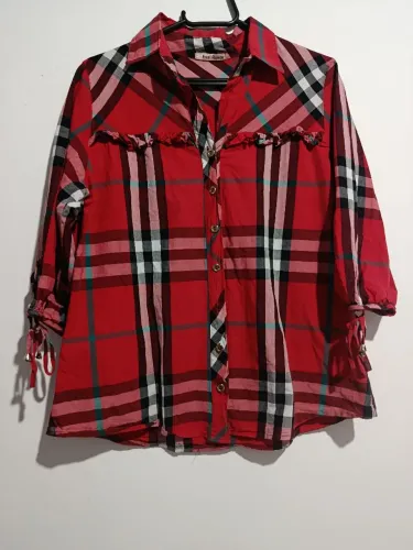 Blusa xadrez feminina
