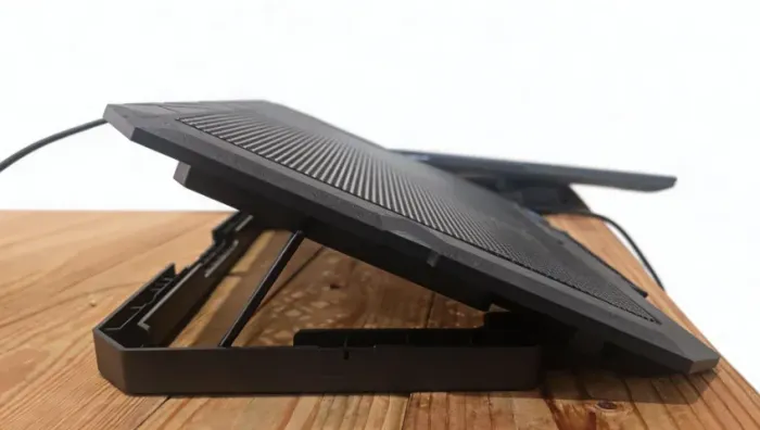 Suporte Para Notebook Com Cooler Duplo - Com Níveis de Ajuste Ergonômico,