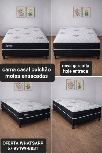 Cama casal em 10 X $170.00 cartão de crédito nova