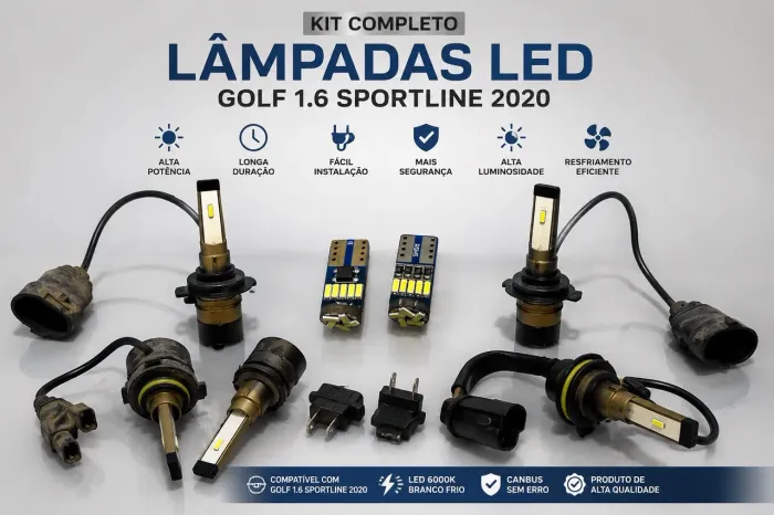Lâmpada de led completa do Golf Sportline 1.6 