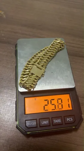 Pulseira ouro 18k apenas 420 a grama