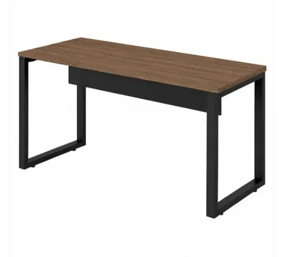 Mesa de Escritório INDUSTRIAL Sem Gavetas (0,90x0,50) Nogal/Preto