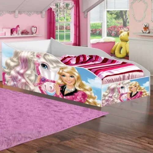  *Cama Solteiro Carro Barbie Pronta Entrega.