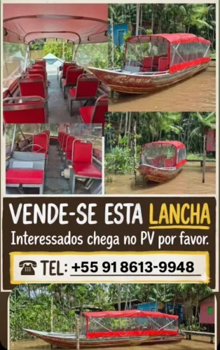 Vende-se lancha toda nova (ilha combu)