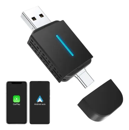 Adaptador Carplay Sem Fio Android Auto 2 Em 1 Car Play Pl6