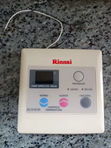 Vendo Controle Remoto Display Aquecedor Rinnai Reu1602Fea/Ffa, Novo.