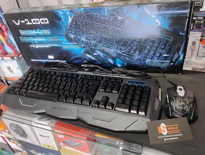 Kit de teclado com mouse