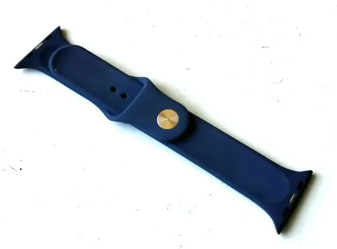 Pulseira de Silicone para Smartwatch (Azul) - Para 42 44 45 49mm - Bem Conservada
