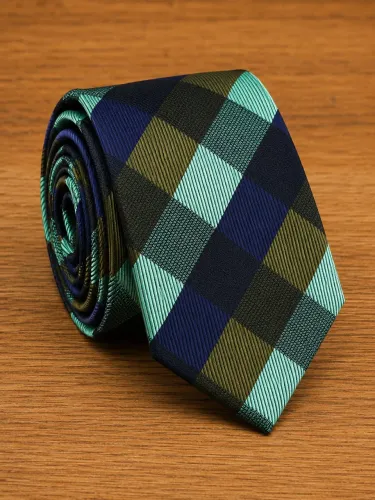 Gravatas Slim Xadrez Tradicionais 
