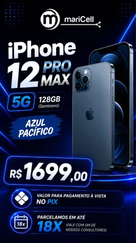 iPhone 12 PRO MAX 5G 128GB Seminovo 