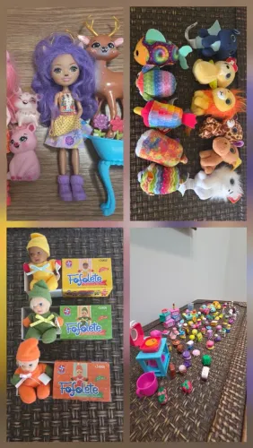 Lotes de Shopkins, enchantimals, fofoletes e minis TY