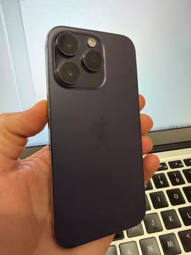 iPhone 14 Pro, 256 GB, cor roxo, impecável!