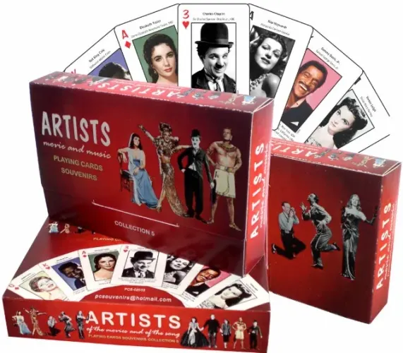 Baralho Artistas do Cinema e da Música I