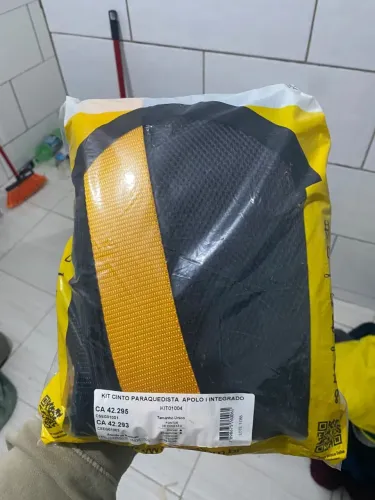 Kit Cinto paraquedista Apolo 1 integrado com Talabarte em y ABS
