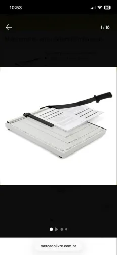 Guilhotina Papel A4 30cm 12 Folhas Manual com Trava