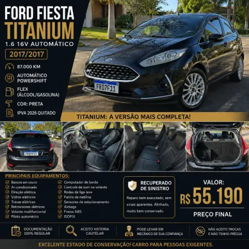 Ford Fiesta Tit./tit.plus 1.6 16V Flex Aut. 2017