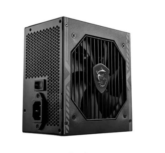 Fonte MSI MAG A650BN, 650W, 80 Plus Bronze, PFC Ativo, Com Cabo, Preto-Loja Fs