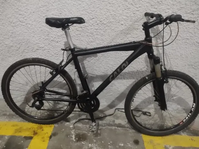 bicicleta caloi 700 aluminio aro 26 e 21 marchas rapid fire shimano rodas aero viper