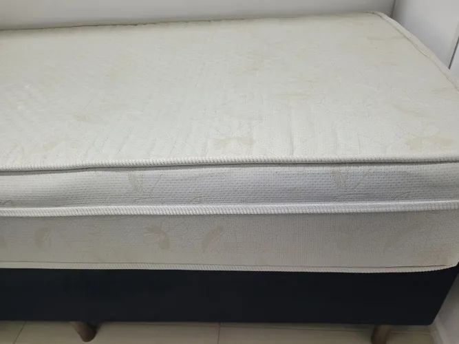 Conjunto cama box solteiro ortopédico