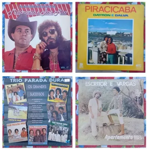Lote de LP's disco de vinil sertanejo