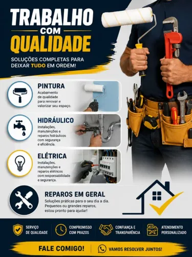 SERVIÇOS DE MANUTENÇÃO E REPAROS EM GERAL ?<br>