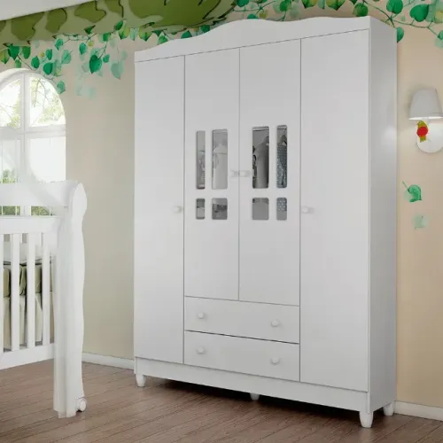 GUARDA ROUPA INFANTIL 4 PORTAS