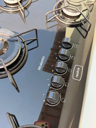 FOGÃO COOKTOP COM MANGUEIRA E REGISTRO