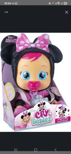 Boneca Cry Babies Minnie Chora Lagrimas De Verdade Multikids NOVA