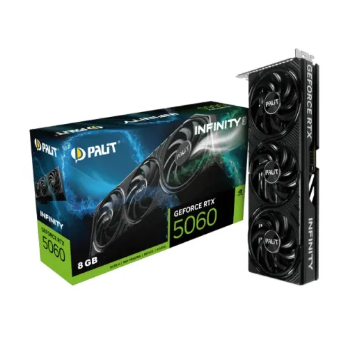 Placa de Vídeo Nvidia GeForce RTX 5060 8GB GDDR7 Palit Trial Fan 128 Bits - WZetta