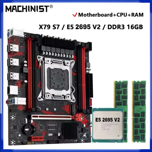 KIT XEON - E5 2695 V2 12/24, 16GB RAM DDR3, MOBO X79 S7