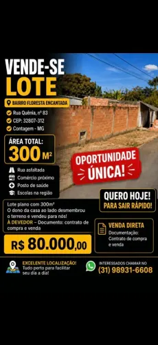 Lote em esmeraldas bairro floresta encantada